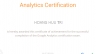 Google Analytic Certificate