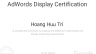 Google Adword Display Certificate