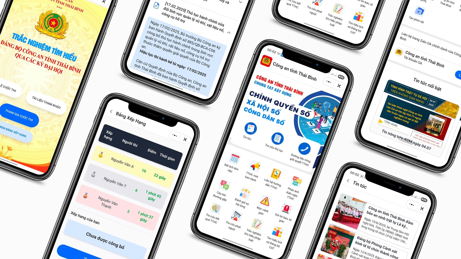 Zalo mini app C&ocirc;ng an tỉnh Th&aacute;i B&igrave;nh.jpg