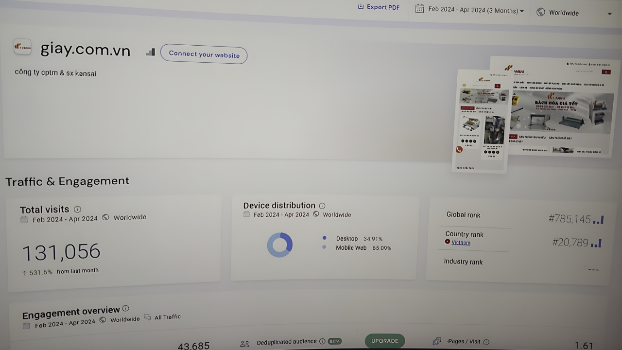similarweb SEO Project giay.com.vn 2024.png
