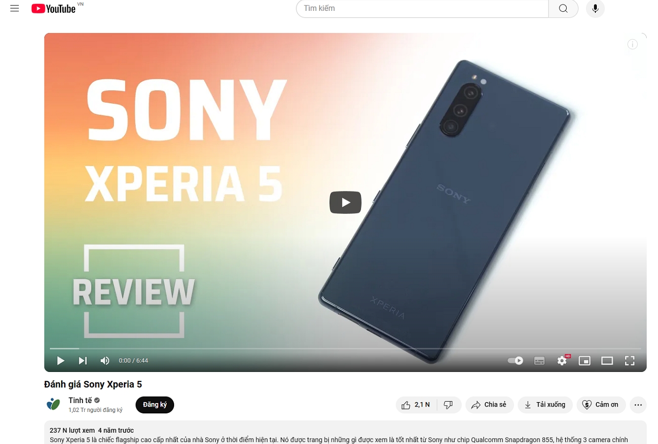 Đ&aacute;nh gi&aacute; Sony Xperia 5.png