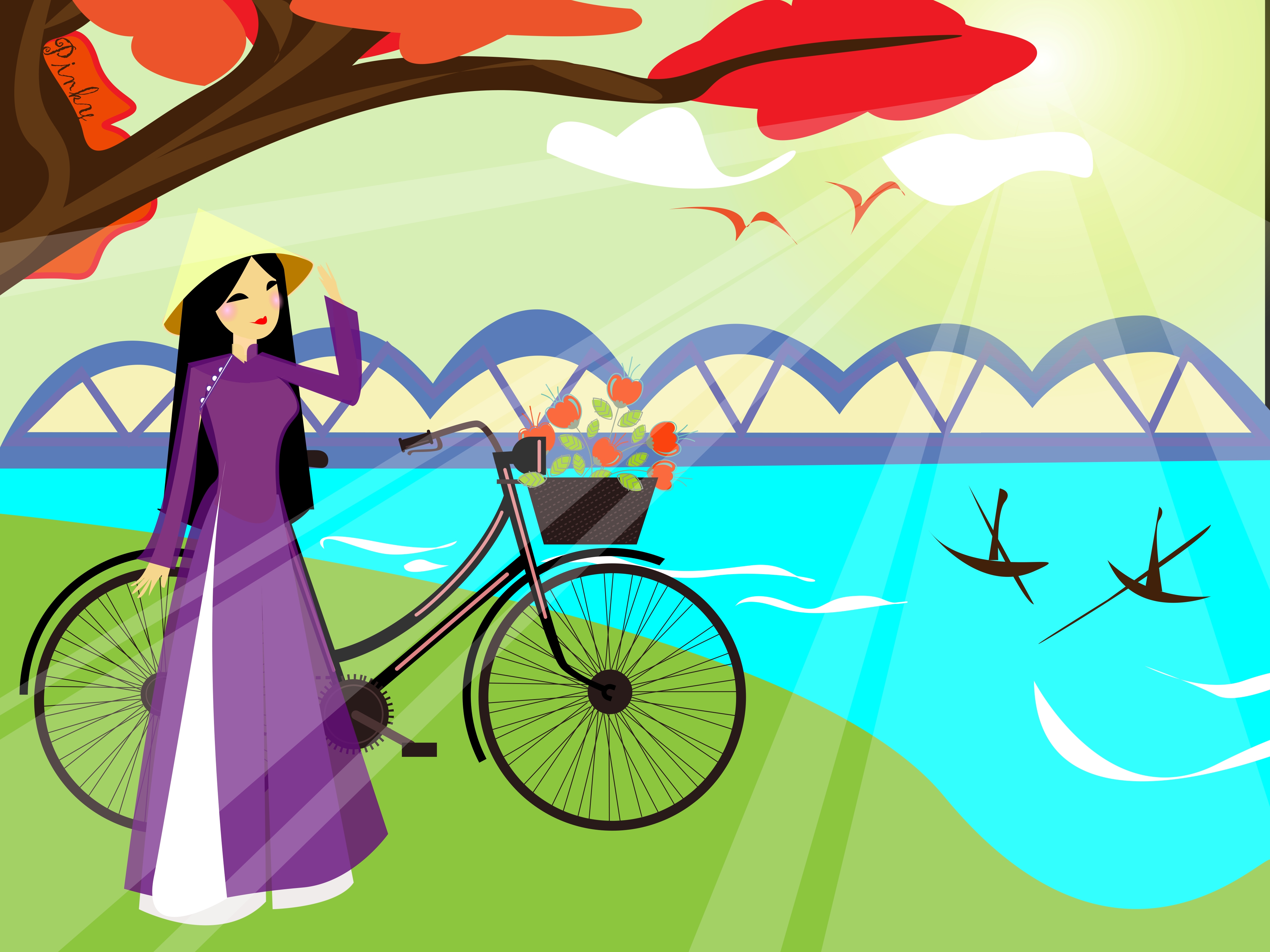 Huong river girls.png