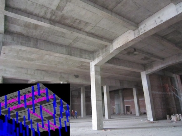 thiết kế x&acirc;y dựng mipec tower-Dầm v&aacute;t nhịp lớn 17m.jpg