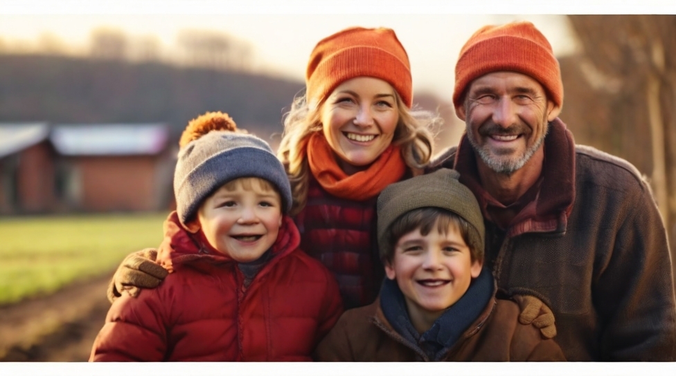 Default_poor_farmer_with_his_wife_and_two_sons_happily_happy_i_1.jpg