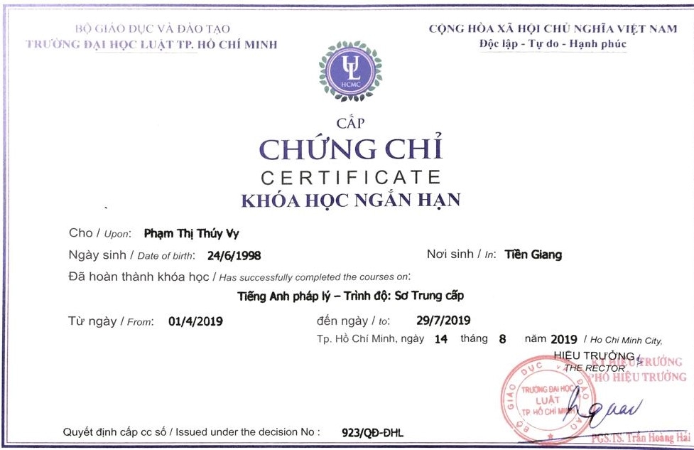 Phạm Thị Th&uacute;y Vy - Chứng chỉ Anh văn ph&aacute;p l&yacute;.jpg