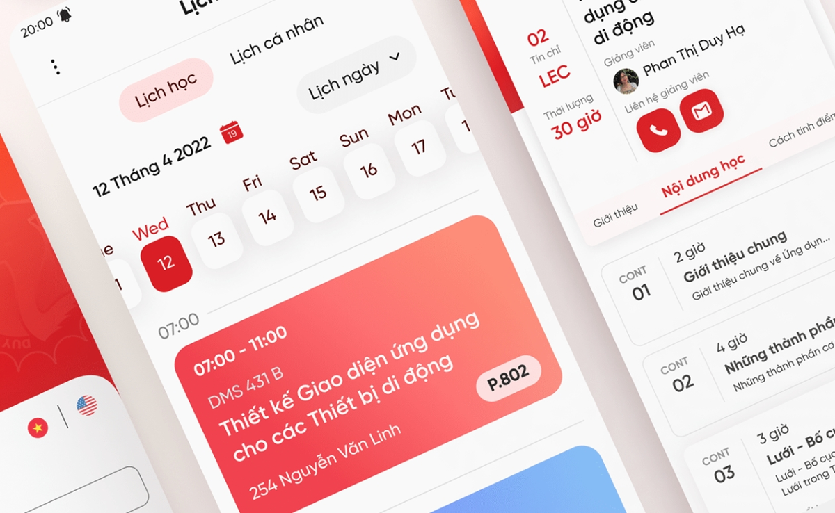 myDTU Schedule - UI Design.png