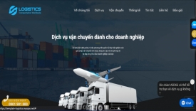 Thiết kế giao diện website vận tải, vận chuyển