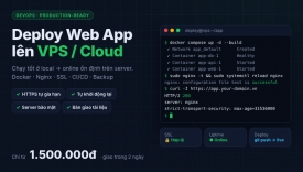 Deploy web app l&ecirc;n VPS chuẩn production trong 2 ng&agrave;y