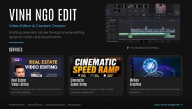 Edit video clip c&aacute;c dạng style: Speedramp, Bất động sản, Talking Head.