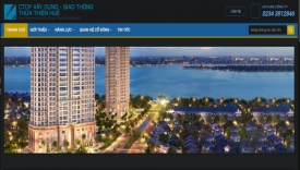 Thiết kế homepage c&ocirc;ng ty x&acirc;y dựng, kiến tr&uacute;c, thiết kế