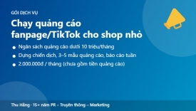 Chạy quảng c&aacute;o fanpage/TikTok cho shop nhỏ &ndash; ng&acirc;n s&aacute;ch dưới 10 triệu/th&aacute;ng
