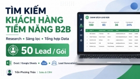 T&igrave;m kiếm kh&aacute;ch h&agrave;ng tiềm năng B2B theo ti&ecirc;u ch&iacute; v&agrave; lập danh s&aacute;ch Lead - G&oacute;i Starter 50 lead/g&oacute;i